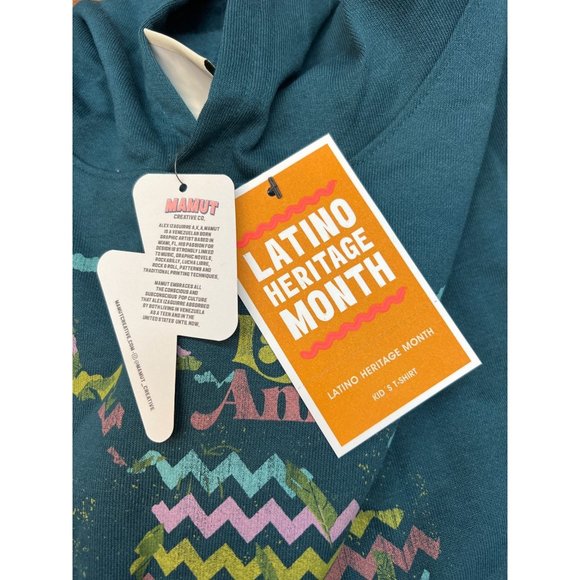 Latino Heritage Month Kids' Latin America Hooded Sweatshirt - Navy XL - Picture 6 of 8